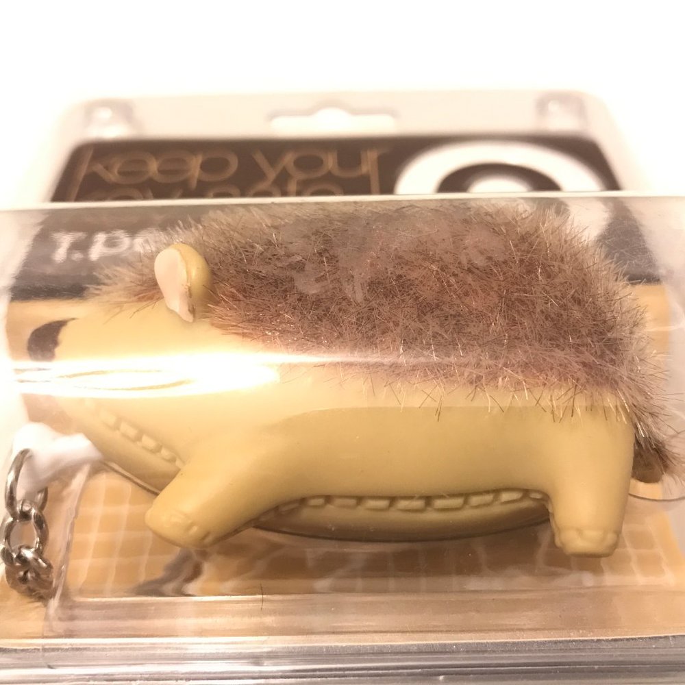 Porcupine Hedgehog Keyring Key Ring - Picture 3 of 3